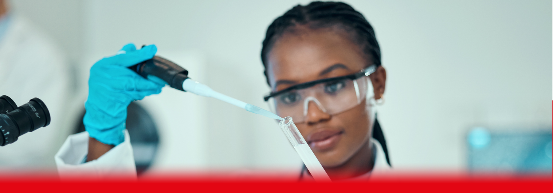 woman in lab