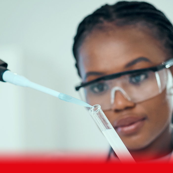 woman in lab