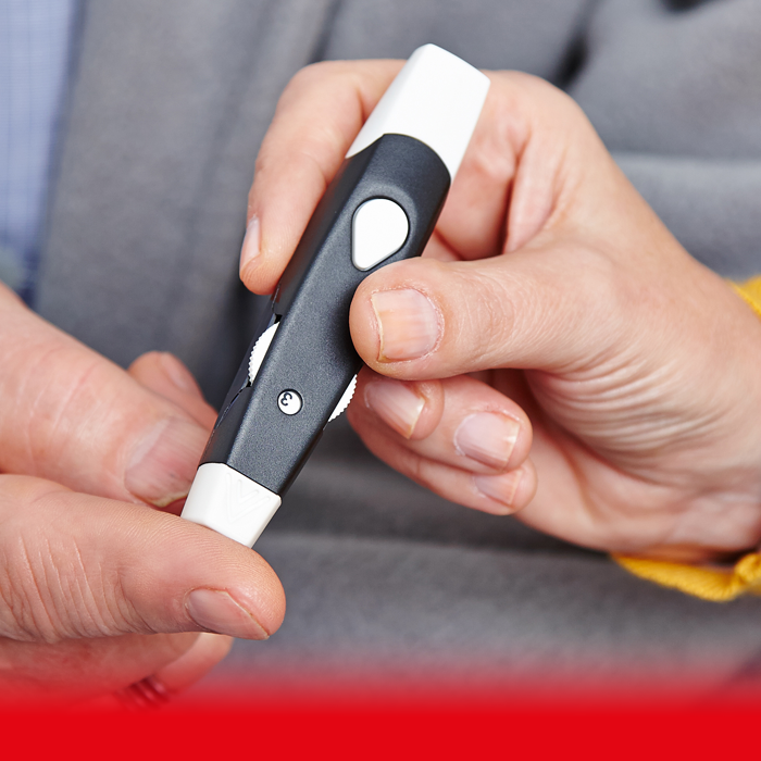 taking blood sample