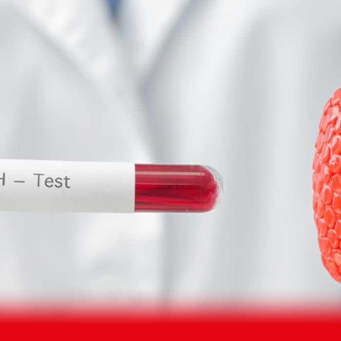 doctor holding blood testing tube