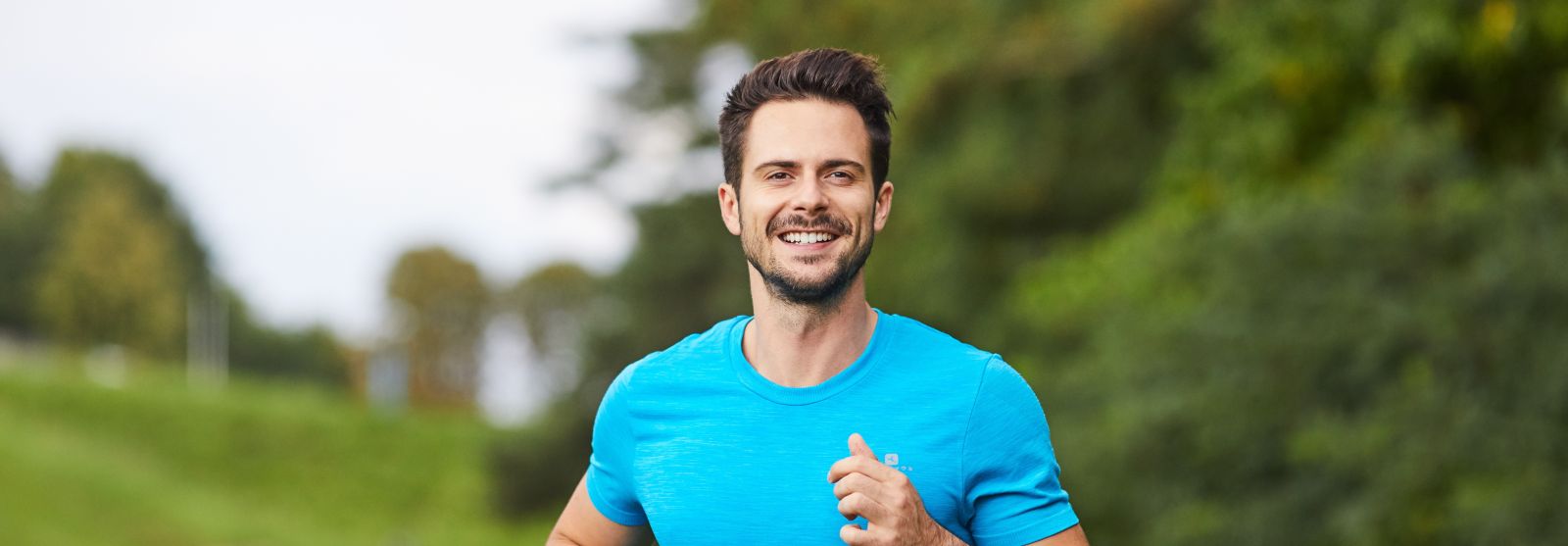 Healthy man running