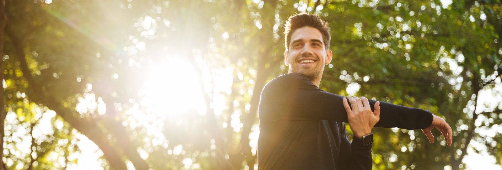 Healthy man running