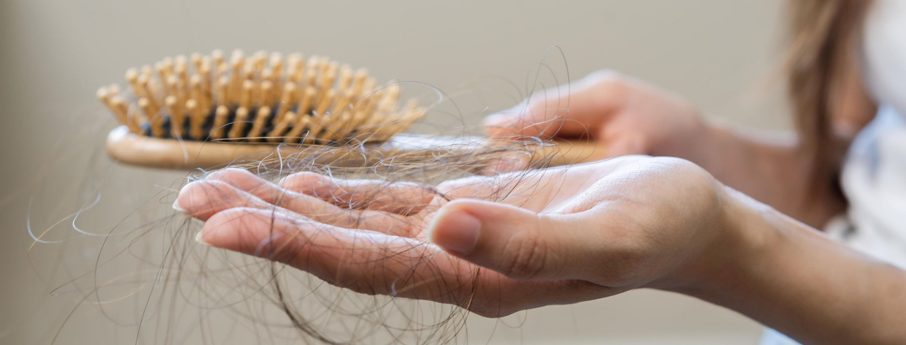 Hair loss on hairbrush