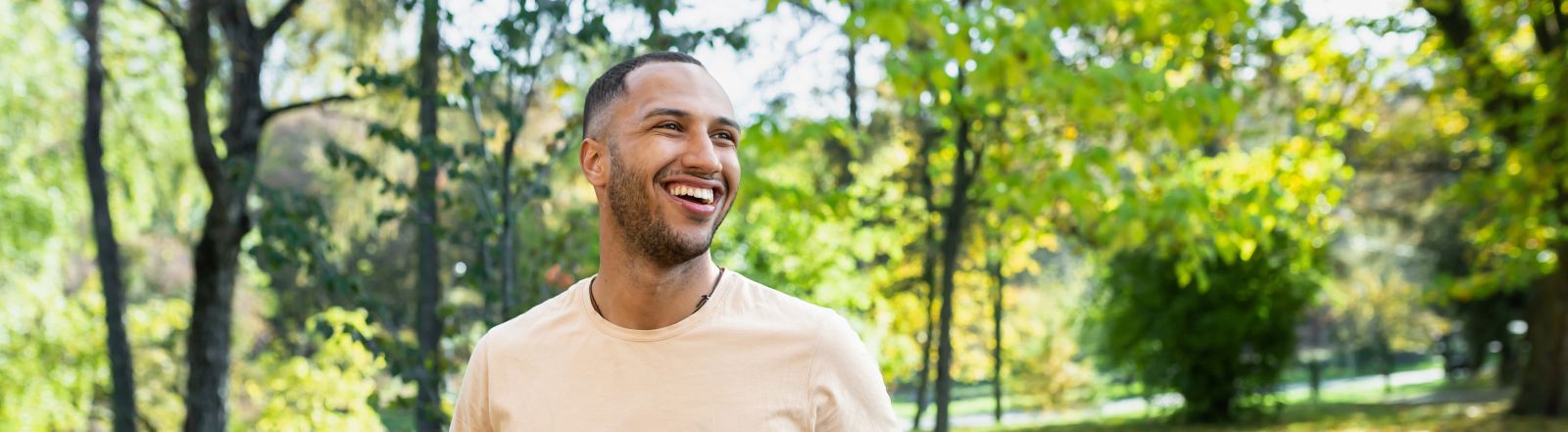 Healthy man running