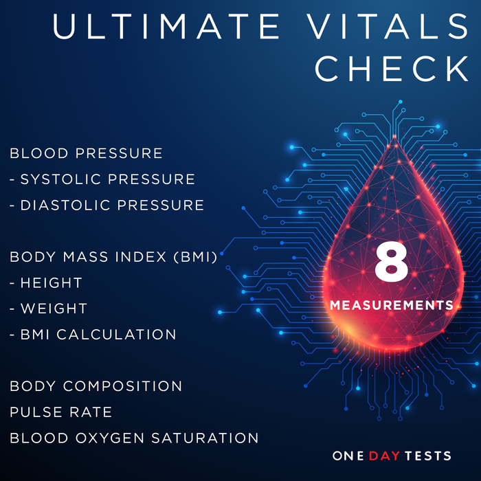 Ultimate Vitals - Blood pressure, BMI, body composition and oxygen saturation