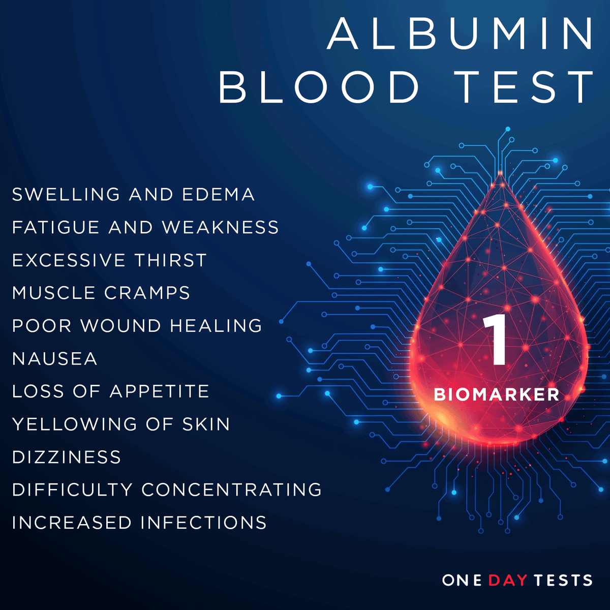 Albumin Blood Test UK | Liver Function Test | One Day Tests ...